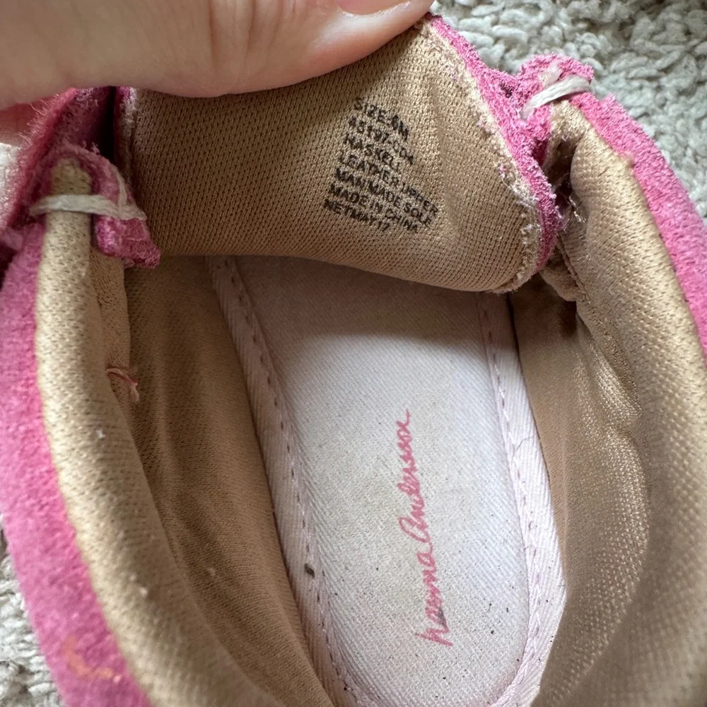Hanna Andersson Haskell Pink Suede Genuine Leather Boho Moccasin Boots